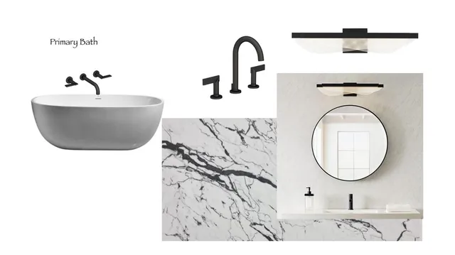 a picture of a room with a sink and mirror