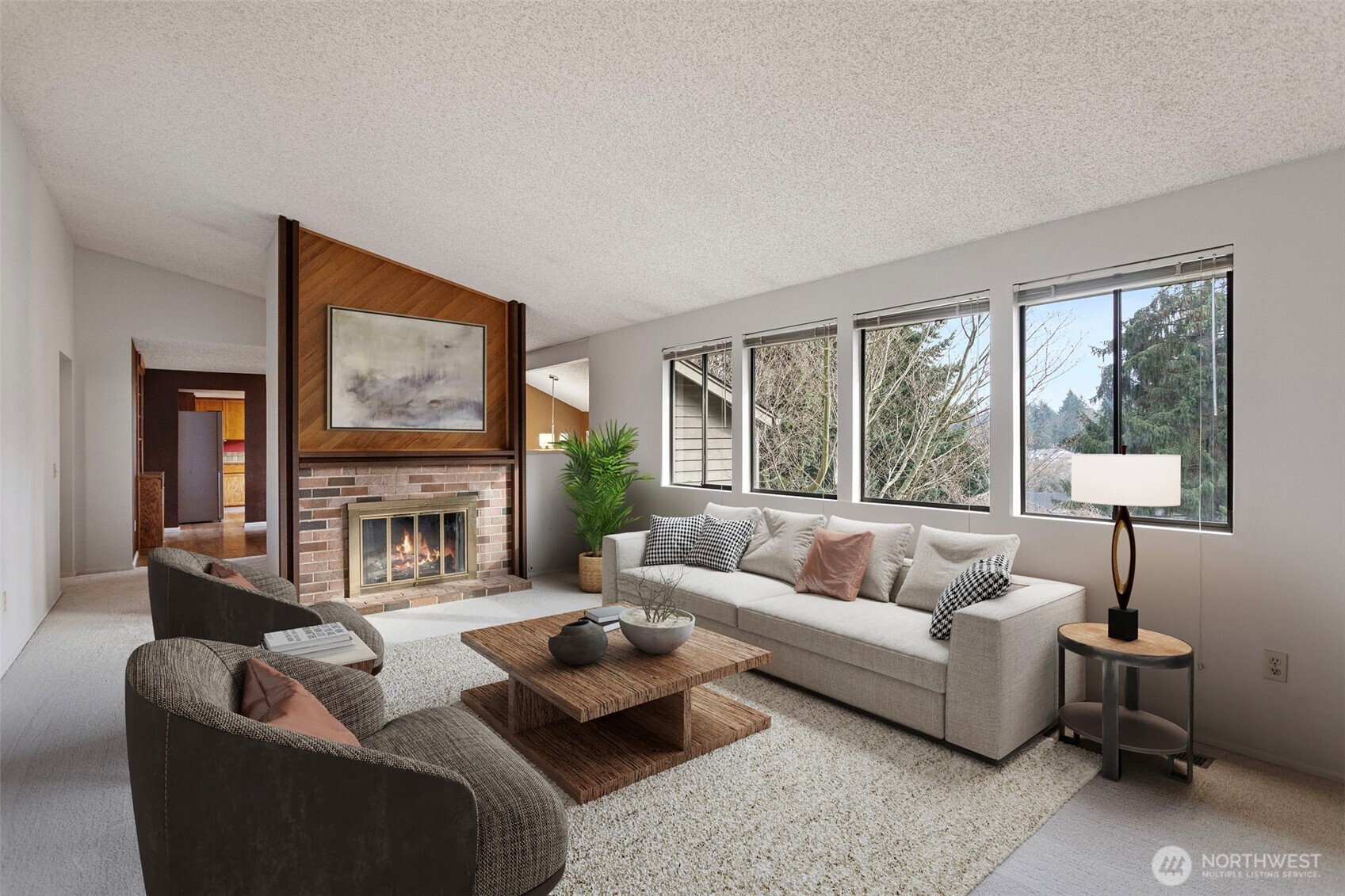 32321 44th Place Southwest Federal Way, WA 98023 - Photo 4 of 37 a living room with furniture and a large window