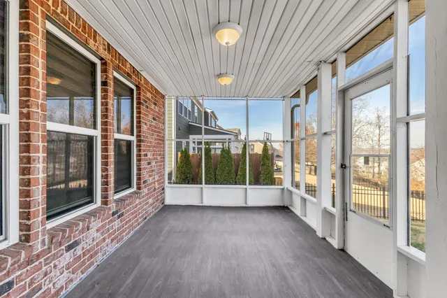 a view of a glass door with glass door