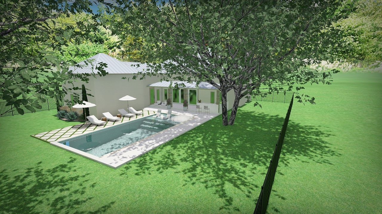 10259 Brangus Road Driftwood, TX 78619 - Photo 39 of 39 a view of a backyard with a garden