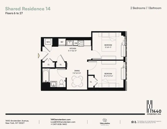 $4,895 | 1440 Amsterdam Avenue, Unit 1814 | Manhattanville