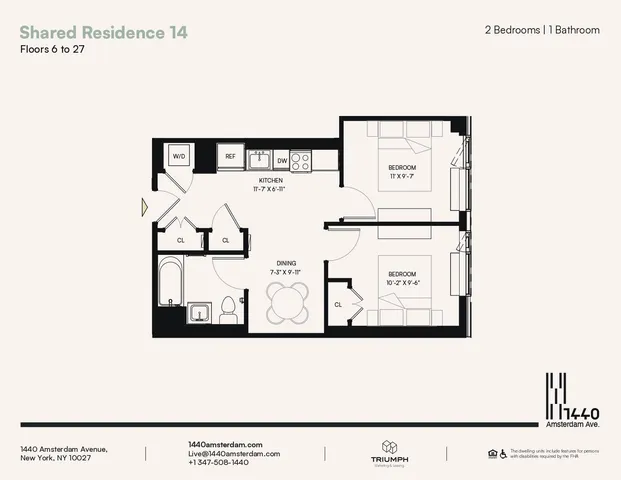 $4,895 | 1440 Amsterdam Avenue, Unit 1814 | Manhattanville