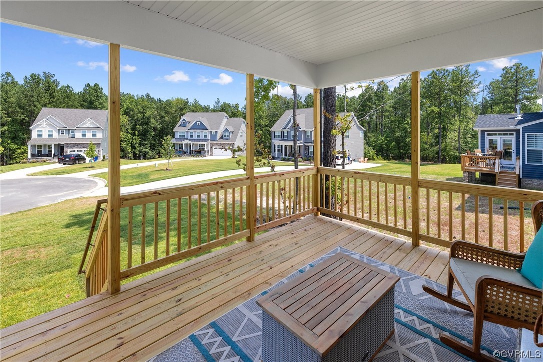 9118 Copplestone Road Chesterfield, VA 23832 - Photo 47 of 48 a view of a balcony with wooden floor