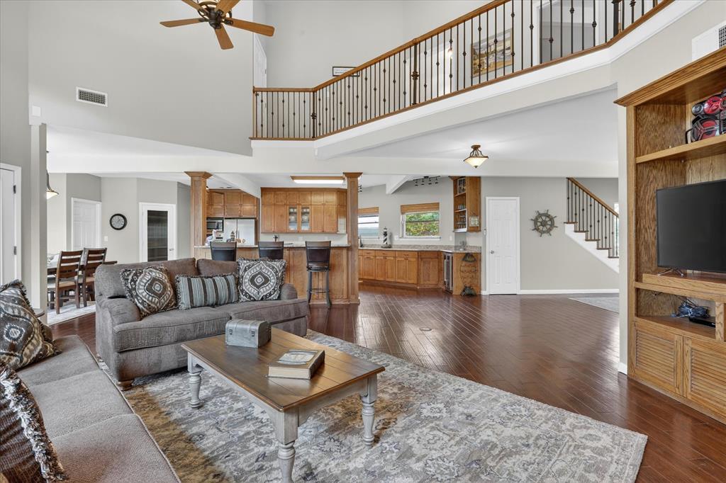 8877 Random Road Fort Worth, TX 76179 - Photo 11 of 40 a living room with furniture and a flat screen tv