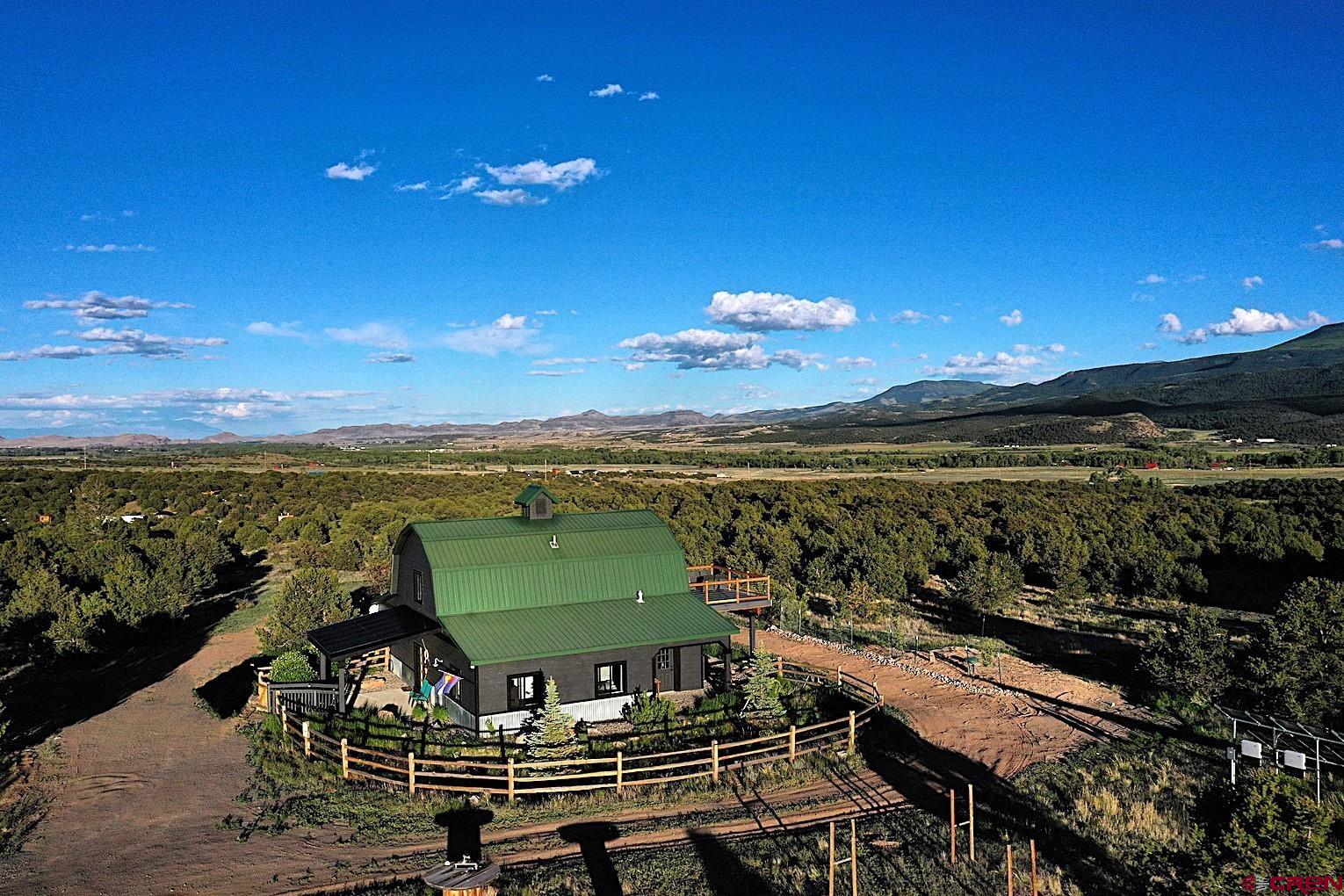 a view of a balcony with an ocean