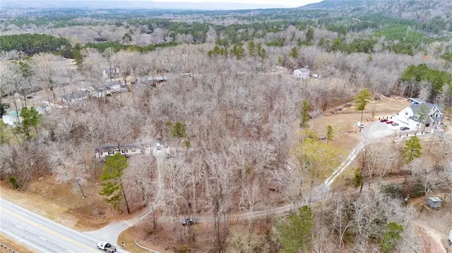 a view of city and mountain