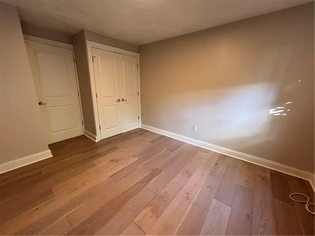 wooden floor in a room