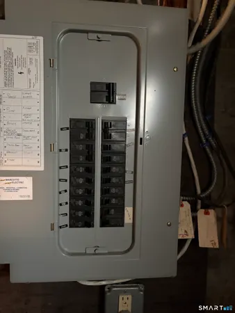 a close view of walk in closet