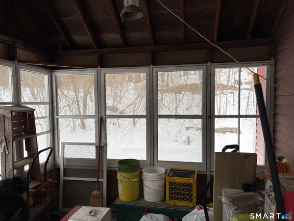 a view of an outdoor space with seating area