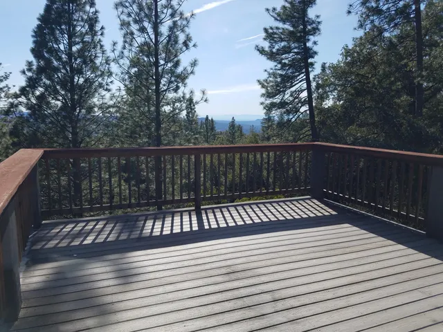 a view of deck with wooden floor and outdoor space