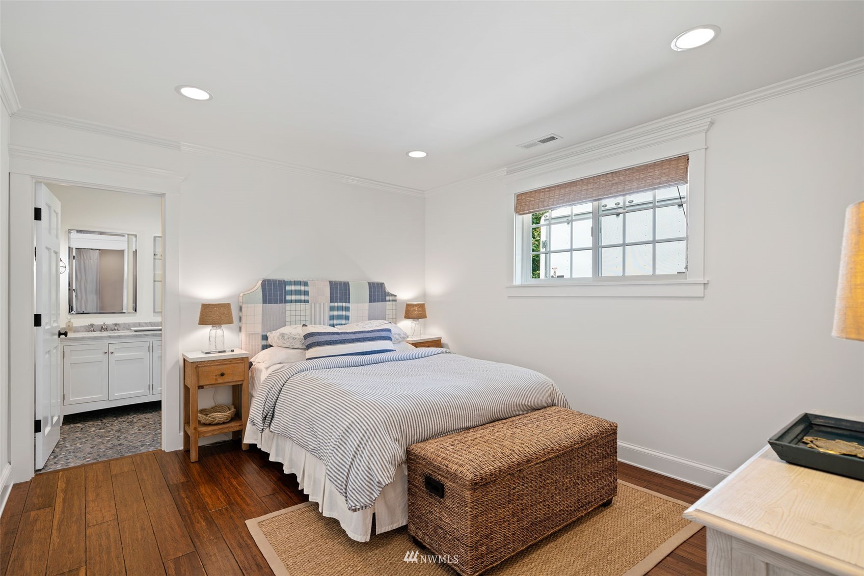 6797 Northeast North Shore Road Belfair, WA 98528 - Photo 29 of 40 a bedroom with a bed and a desk