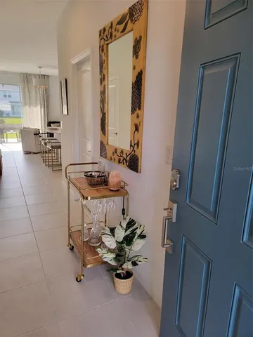 a view of a lake from a balcony with outdoor space