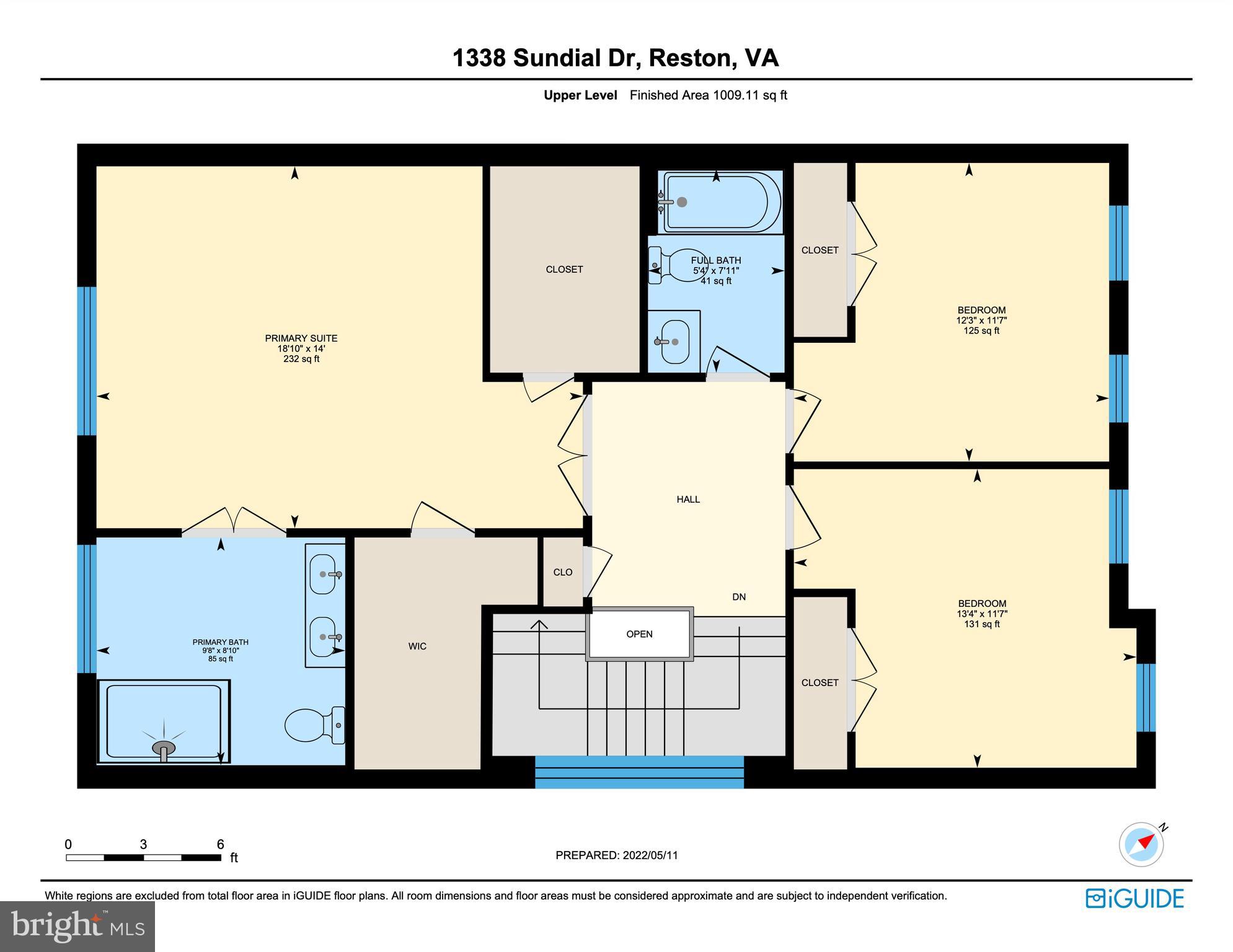 1338 Sundial Drive Reston, VA 20194 - Photo 50 of 51 Professional Floorplan | Upper Level