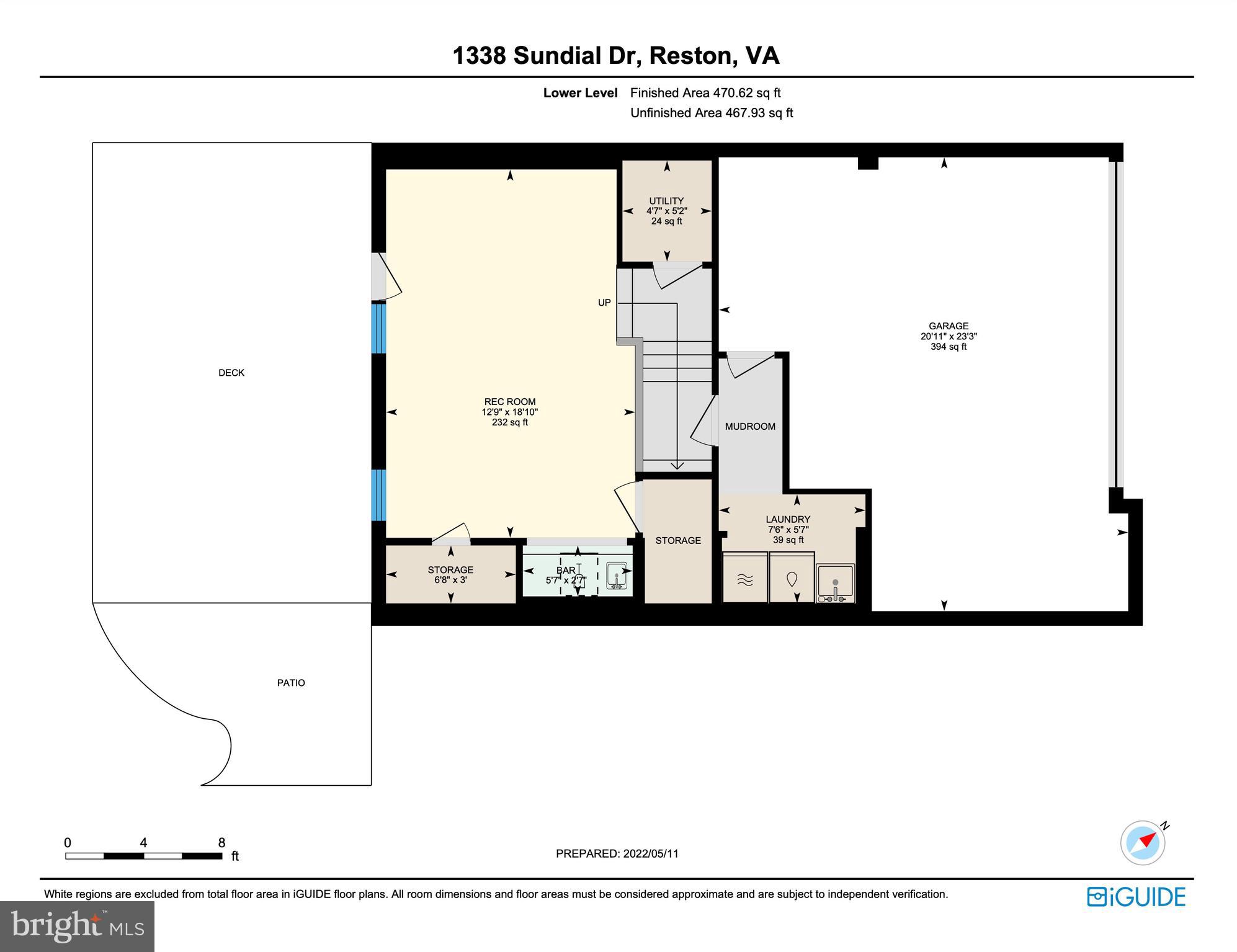 1338 Sundial Drive Reston, VA 20194 - Photo 51 of 51 Professional Floorplan | Lower Level