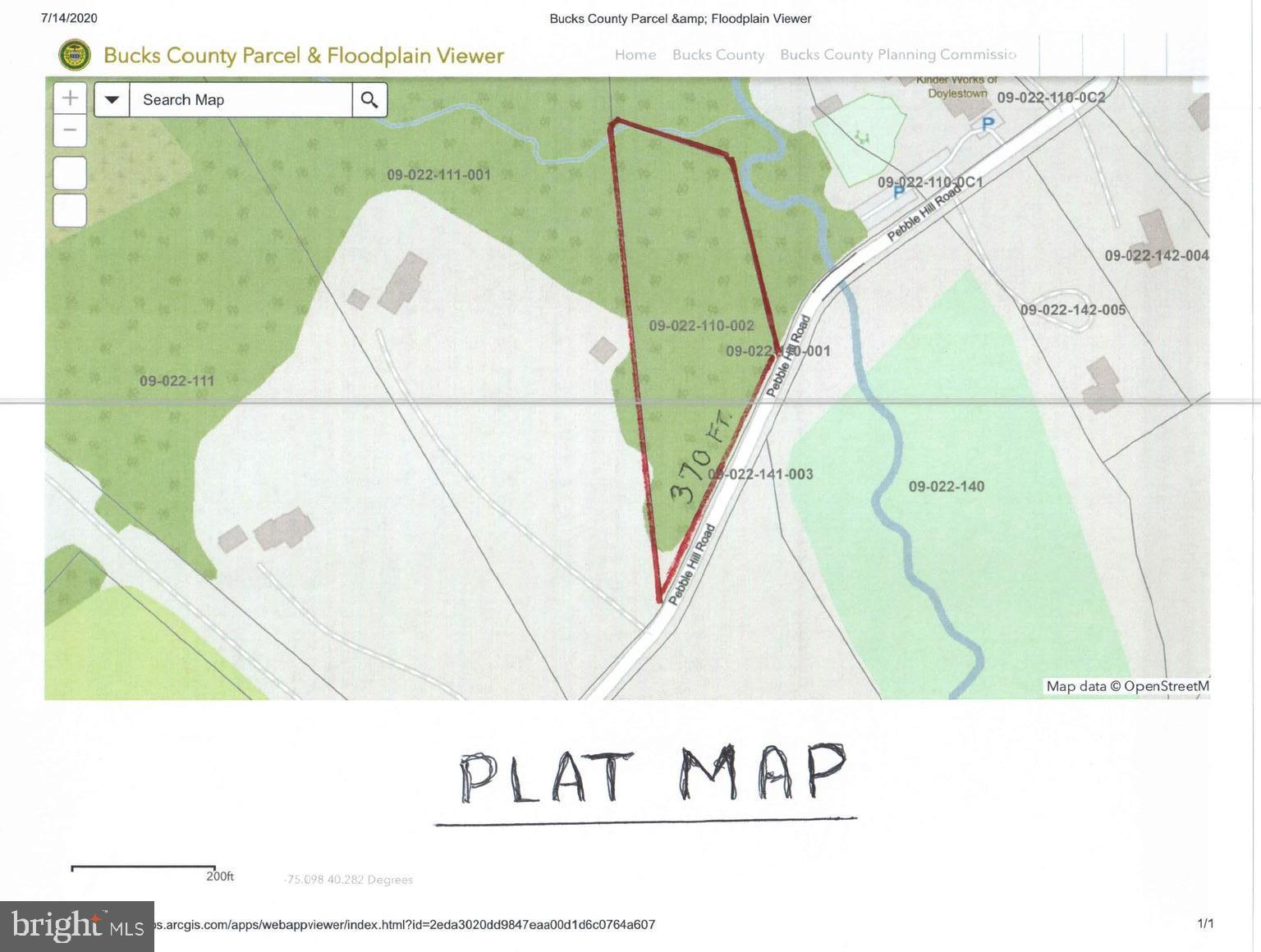 Lot 002 Pebble Hill Road Doylestown, PA 18901 - Photo 4 of 4 Plat Map