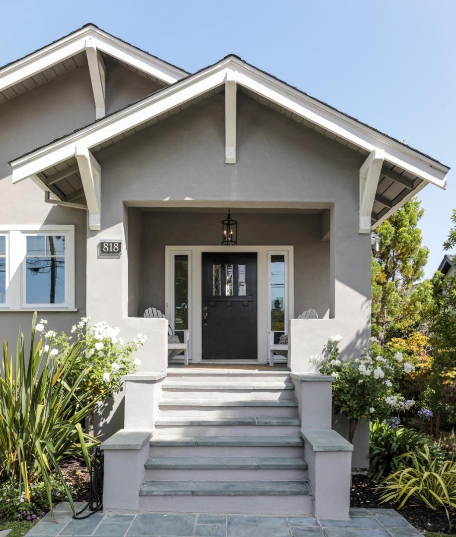 818 Crossway Road Burlingame, CA 94010 - Photo 3 of 50 a front view of a house with potted plants