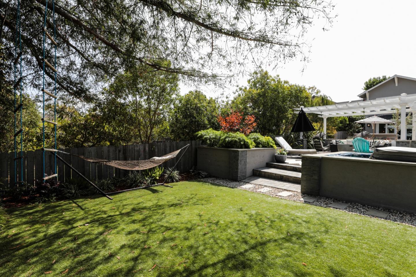 818 Crossway Road Burlingame, CA 94010 - Photo 36 of 50 a view of a backyard with sitting area