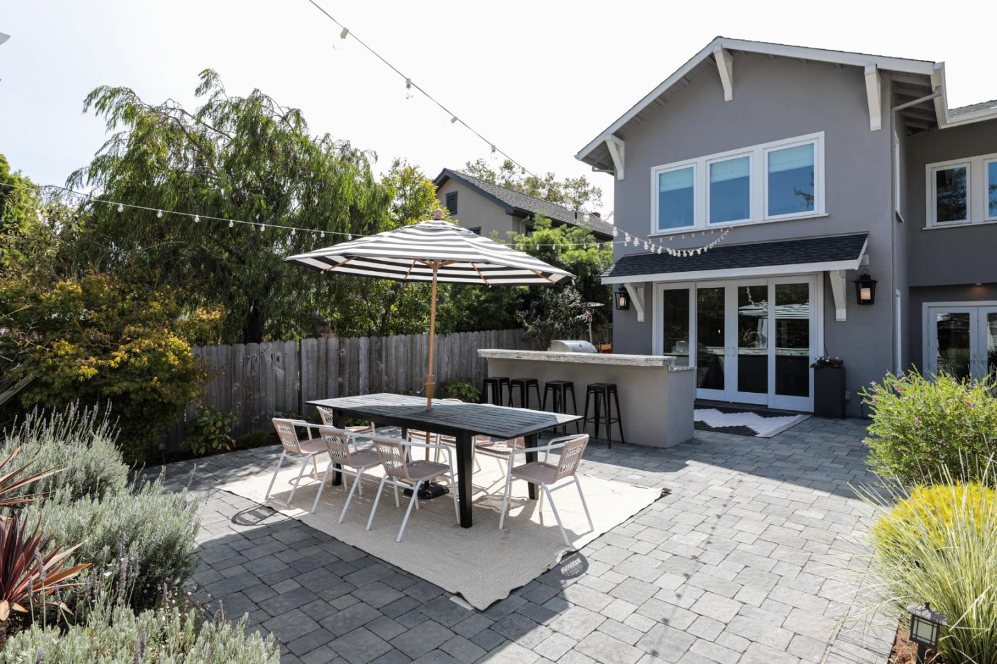 818 Crossway Road Burlingame, CA 94010 - Photo 43 of 50 a view of a house with a yard and sitting area