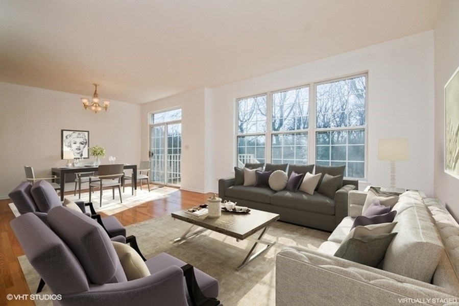 4643 Jenna Road Glenview, IL 60025 - Photo 4 of 17 a living room with furniture and a large window
