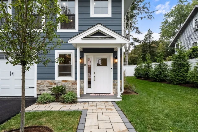 a view of a house with garden