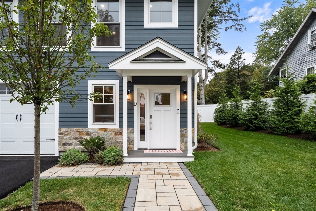 a view of a house with garden
