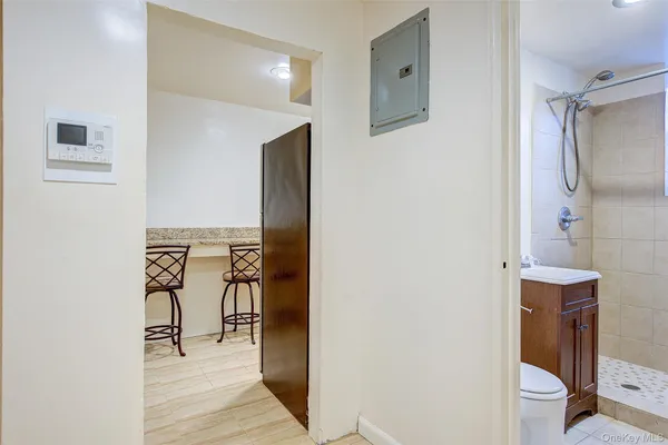 a very nice looking room with a dining table and chairs