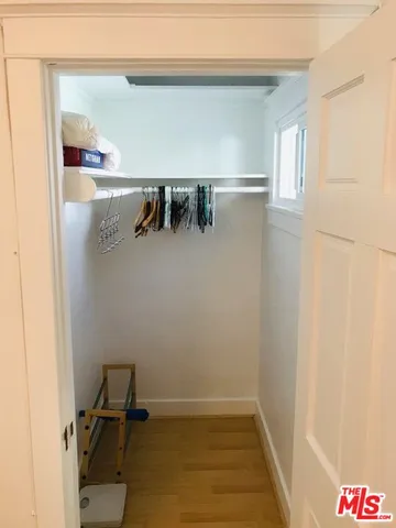 a close view of closet