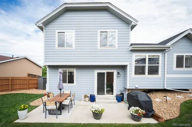 a view of a house with a patio