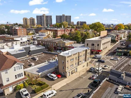 a car parked in front of a building
