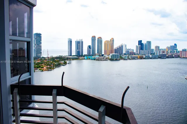 a view of a city from a chairs