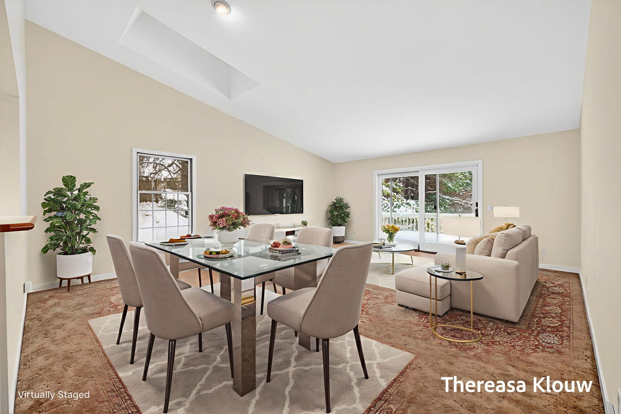 17496 Meadow Wood Road Spring Lake, MI 49456 - Photo 17 of 50 AI STAGED dinning/living room