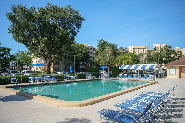 front view of a building with a yard