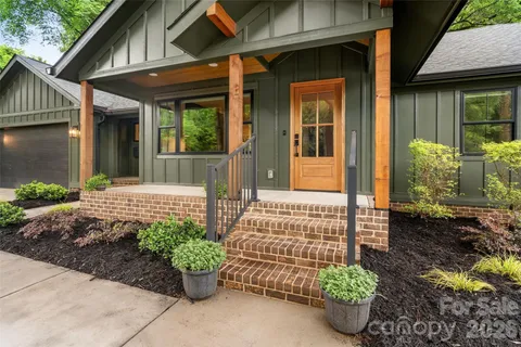 a front view of a house
