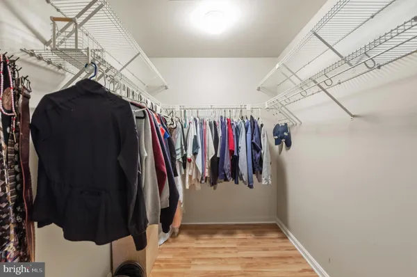 a view of a walk in closet