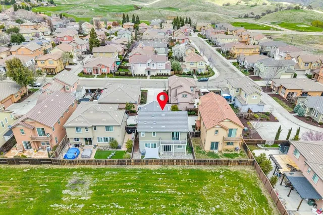 an aerial view of a city