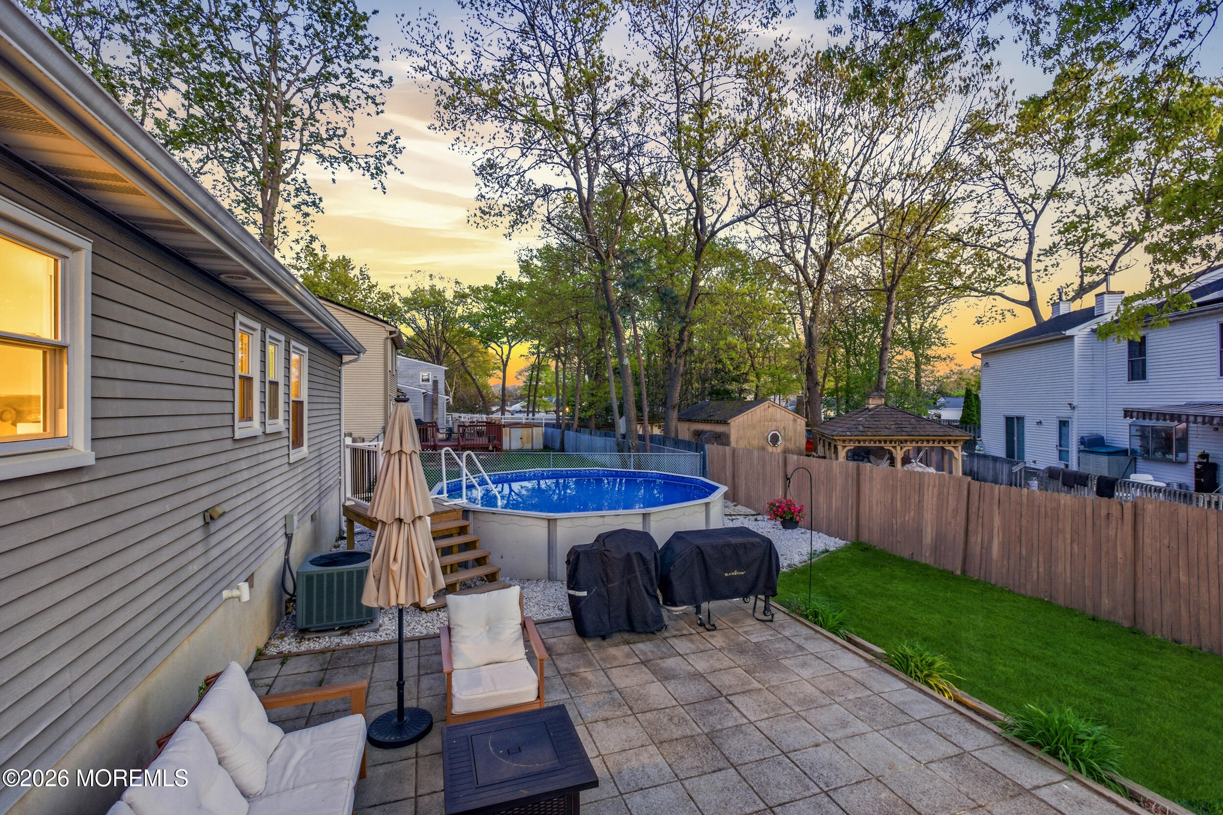 1635 Burrsville Road Brick, NJ 08724 - Photo 50 of 64 a view of a backyard with a tub