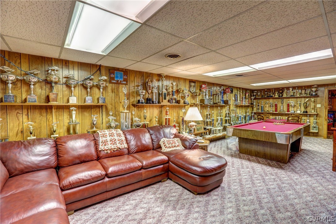 224 South Arch Road North Chesterfield, VA 23236 - Photo 21 of 43 31' wide Rec room in the basement. If you can thi