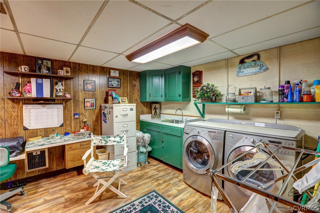 224 South Arch Road North Chesterfield, VA 23236 - Photo 32 of 43 Really big laundry room with shelving, cabinets, a