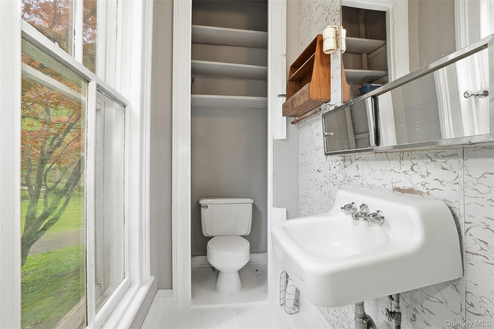 15 Ladentown Road Pomona, NY 10970 - Photo 11 of 23 a bathroom with a sink a toilet and a mirror