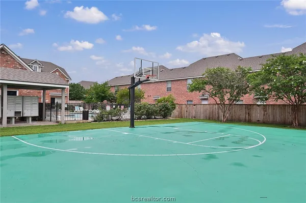 a view of a basketball court