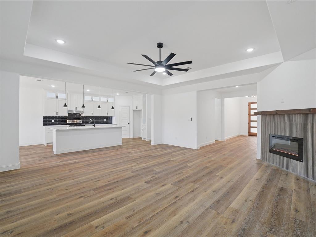 448 Rs County Road Alba, TX 75410 - Photo 17 of 29 a view of kitchen with sink and cabinet with wooden floor