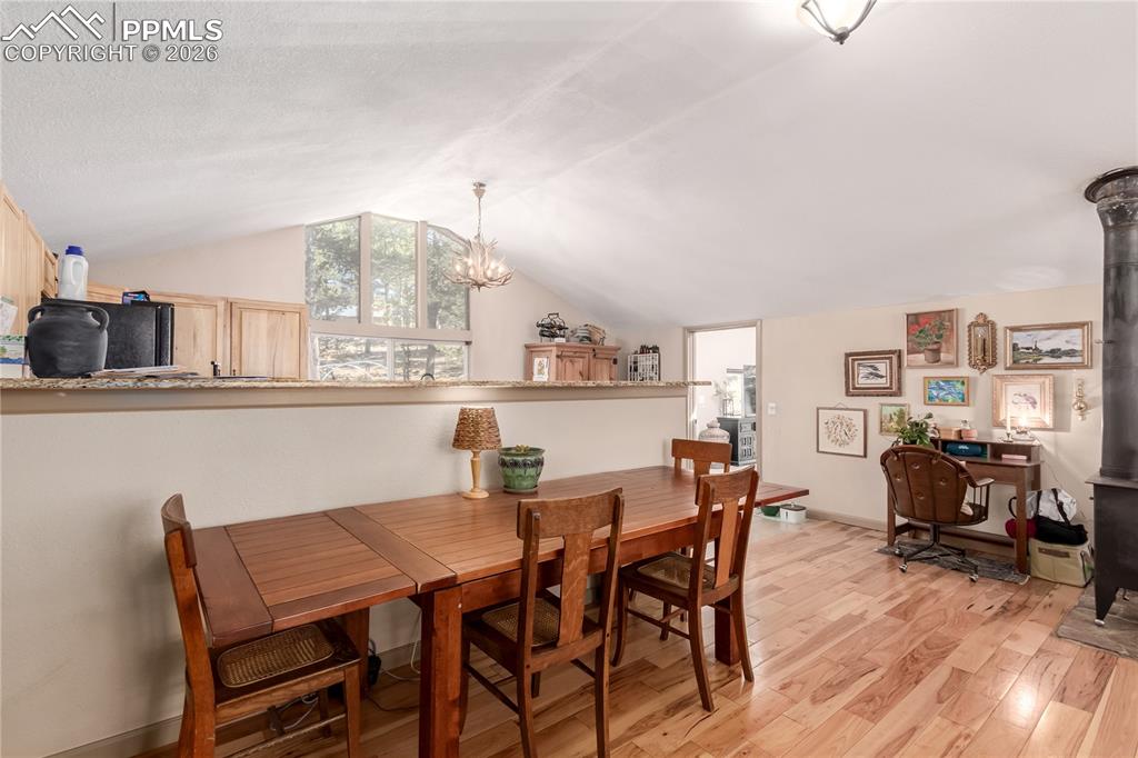 44 Anderson Road Florissant, CO 80816 - Photo 9 of 31 a dining room with furniture and wooden floor