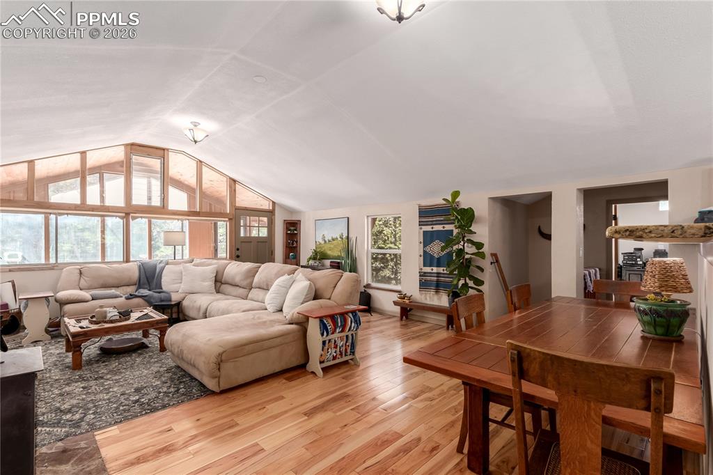 44 Anderson Road Florissant, CO 80816 - Photo 10 of 31 a living room with furniture and wooden floor