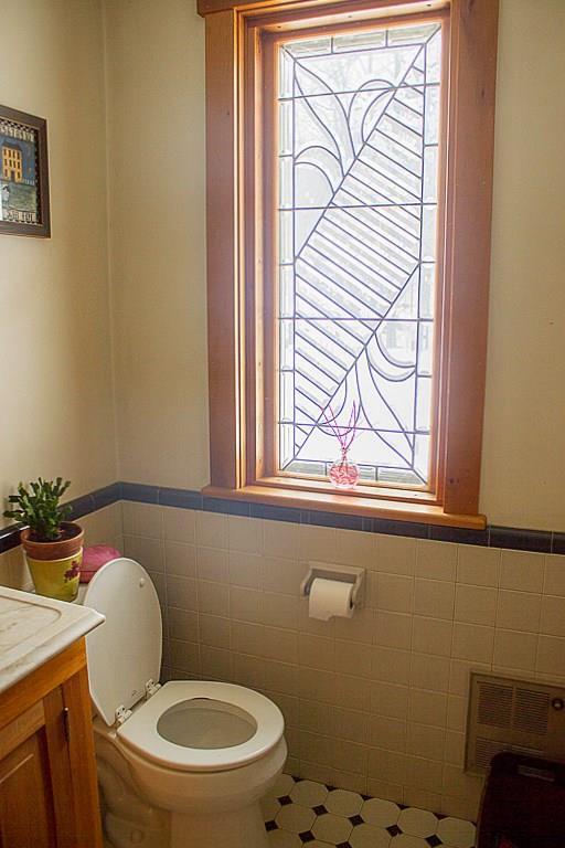 654 Barker Road New Vineyard, ME 04956 - Photo 19 of 30 Downstairs bath features leaded...