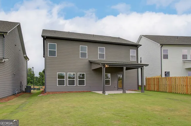 a front view of a house with windows