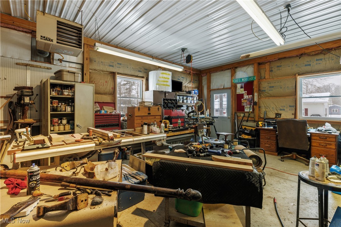 14816 Denman Road Wakeman, OH 44889 - Photo 36 of 41 Garage featuring a workshop area