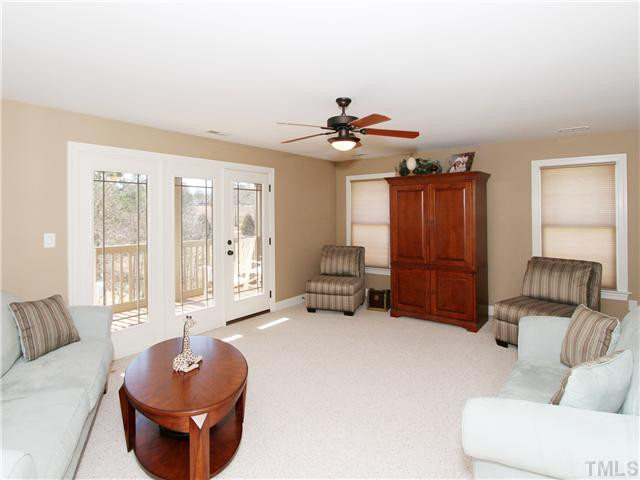 2816 Peachleaf Street Raleigh, NC 27614 - Photo 14 of 25 Just Outside the Second Floor Bonus Room You Can Sit out on the Balcony and Watch the Golfers Go By Bonus Room