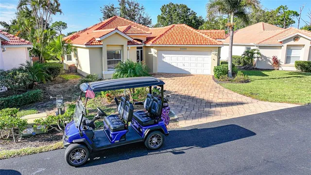 a view of outdoor space parking and yard