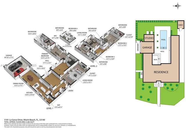 $4,999,999 | 5181 La Gorce Drive, Miami Beach, FL 33140