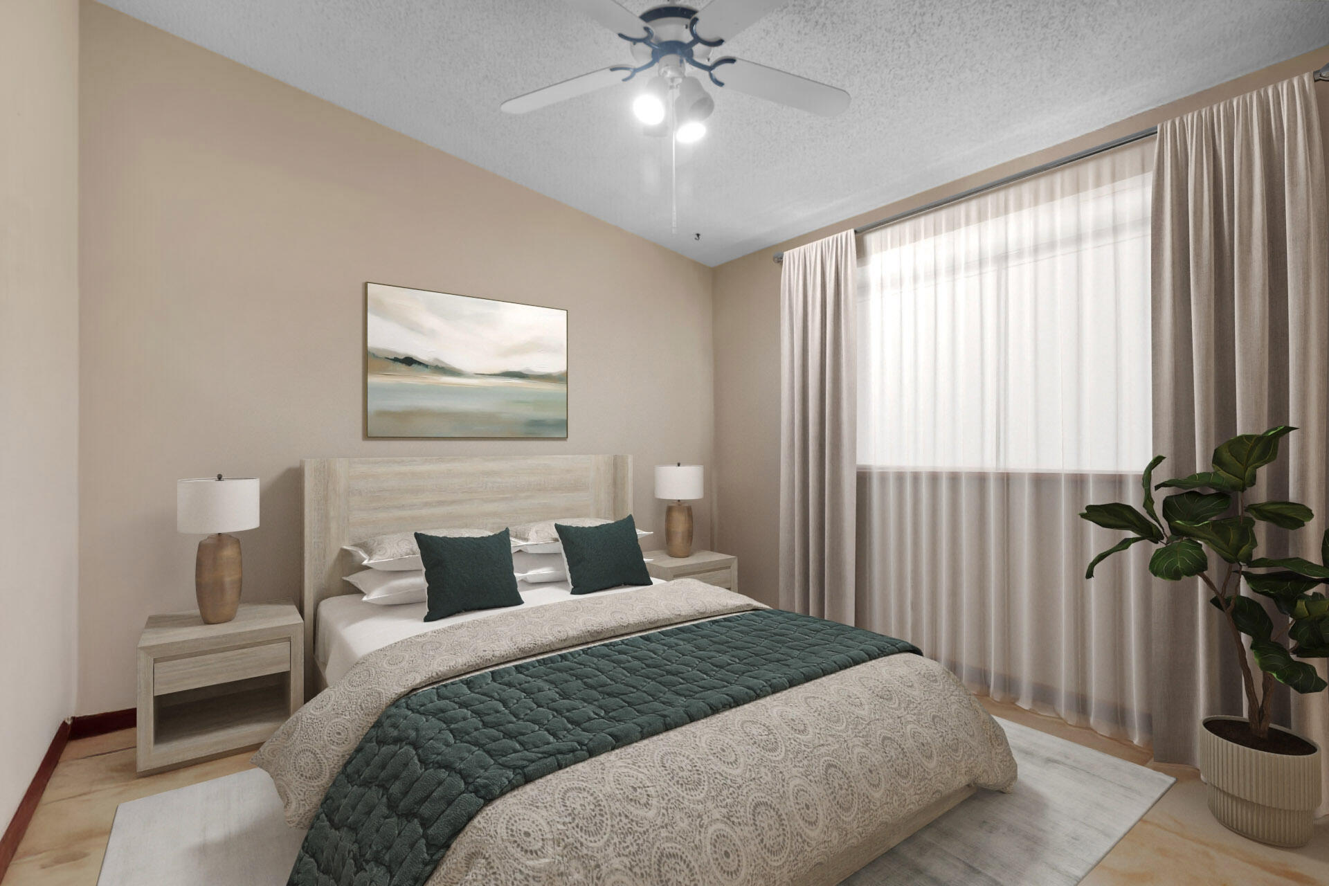 1614 Dennis Street Key West, FL 33040 - Photo 24 of 59 a bedroom with a bed and a chandelier